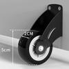 2 Inch TPR Silent Side Mount Caster Wheel Anti Sag Heavy Duty Integrated For Cabinet Drawer Storage Box Hardware Accessories