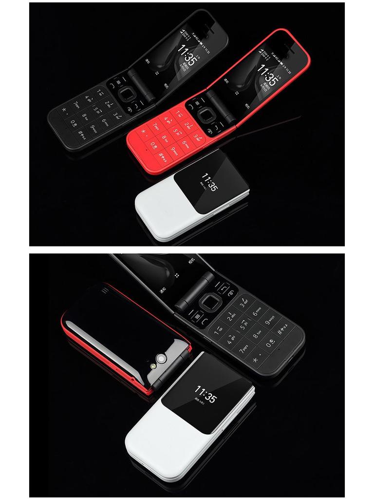 Dual SIM 2G Flip Phone for Seniors and Students