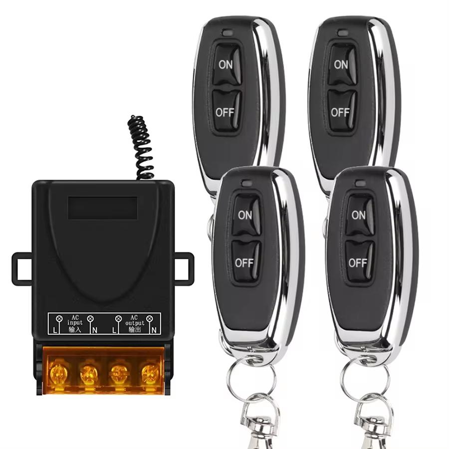 30A RF 433MHz Smart Switch with Wireless Remote Control Universal Asking Code Relay Module for Water Pump Motor Led Light Door