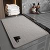 OEING Grey Cat Absorbent Bathroom Mat