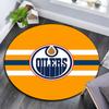Edmonton Oilers2 Round Area Rug,Carpet Rug for Living Room Bedroom Sofa Playroom Decor,Non-slip Floor Mat