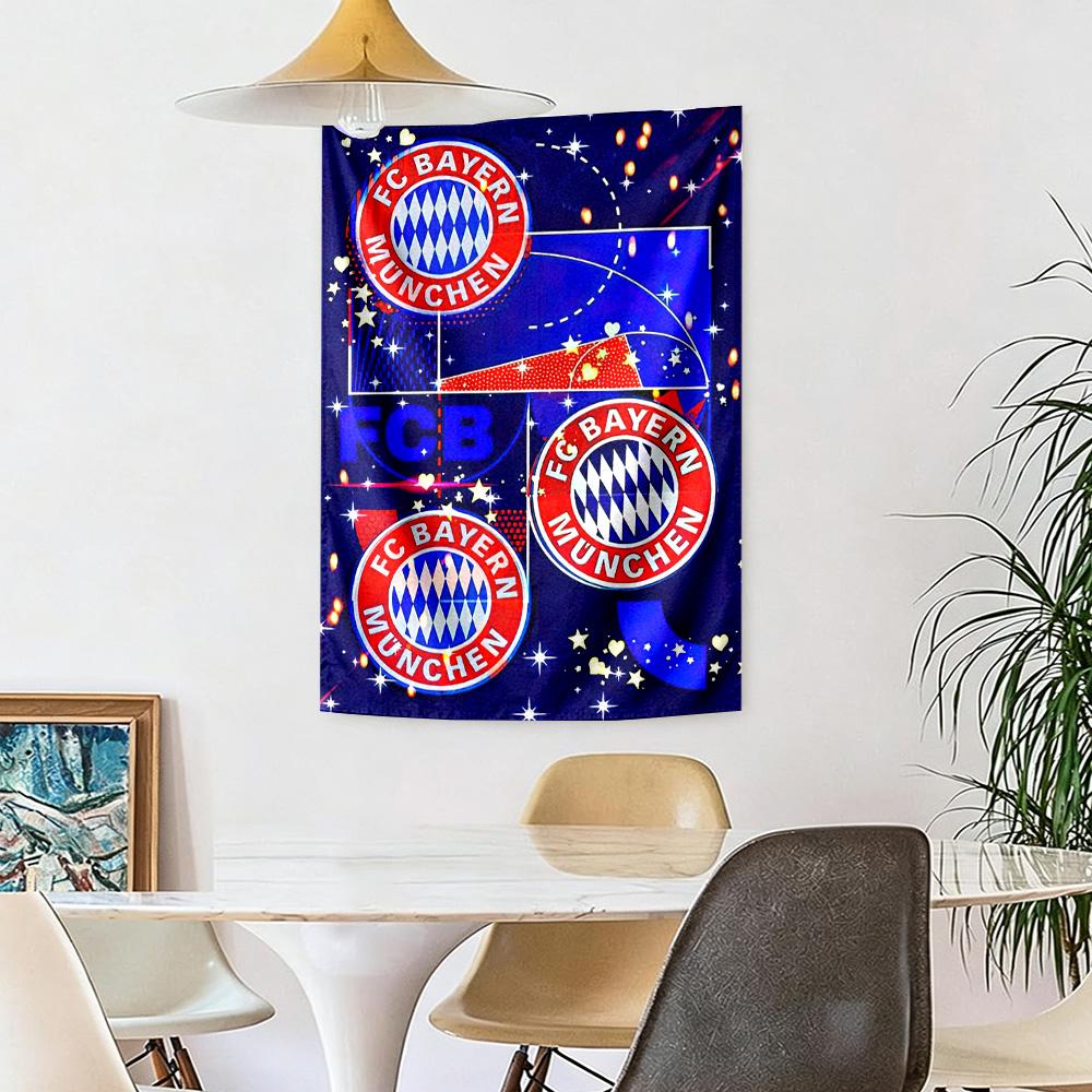 Champion Fc Bayern Mnchen Wall Decor Tapestry Art For Pet Memorial Birthdaywedding Party Backdrop Family Gift