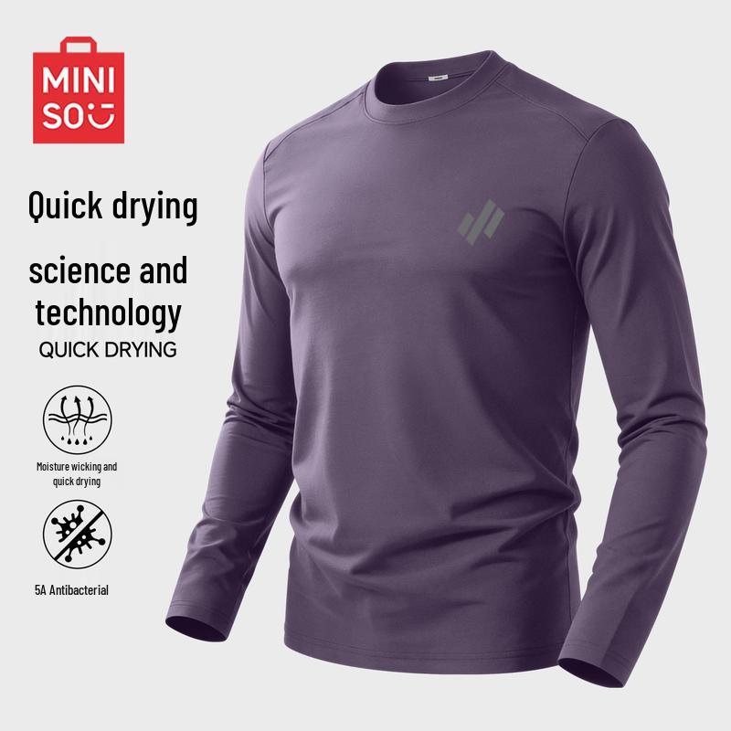 MINISO Men s Quick-Dry Sport & Casual Long Sleeve T-Shirt 2XL