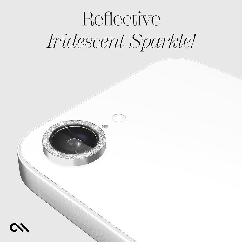 Glitter Bling Twinkle Rings Camera Lens Protector Cover For iPhone 16E 16 E 15 Pro Max 14 Plus 13 Mini 12 11 Tempered Glass Protection Flim Accessory
