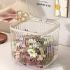 Storage Box with Press To Open Lid Design Anti-Dust Durable Plastic Large Capacity Organizer for Hair Accessories