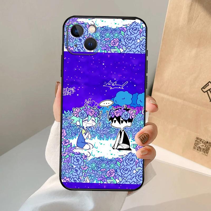 Omori Case Cover For iPhone 16 15 14 12 Pro Max 11 13 Pro Max X XR XS MAX Plus 12 Mini Coque