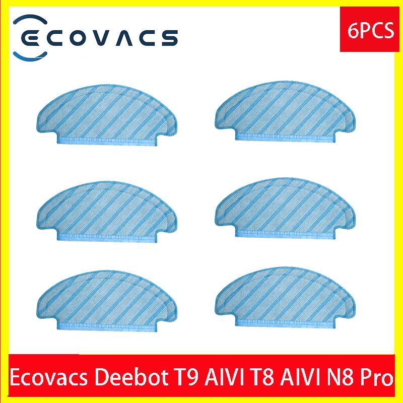 HEPA Filter Side Brush Main Brush Mop Cloths for ECOVACS Deebot T9 AIVI T8 AIVI N8 Pro 920 950 Vacuum Cleaner Replacement Parts