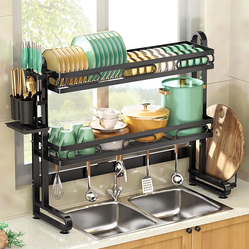 Miling 2-Tier Adjustable Over-Sink Dish Drying Rack