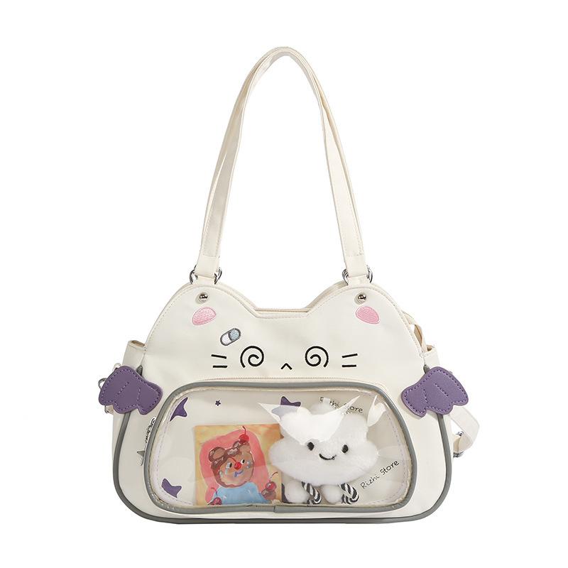 

Cat bag Girls crossbody large capacity shoulder armpit bag