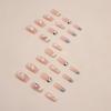 French Flash Love Hollow Star Diamond Manicure Piece Girl Sweet Fake Nail Finished Product