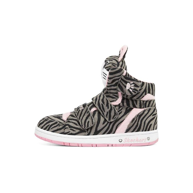 Skechers Sugarcanes Удобные детские кеды-хайтопы для скейтбординга Детские кеды для скейтбординга Серый Черный 310998L-GYBK 27.5