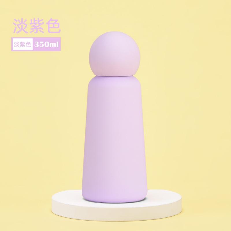 

350Ml Thermos Cup Creative Contrasting Color Student Children Portable Outdoor Sports 316 Stainless Steel Water Cup 350ml лавандовый