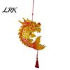 New Year Lantern Supplies Chinese Dragon Fish Kit, DIY Coloring Crafts for Mid-Autumn Portable Toy Festival, Handmade Handheld Wooden Assembly