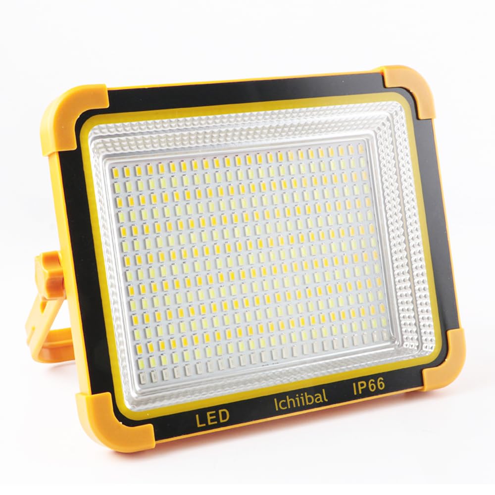 

Floodlight Work Light Hours of Continuous 200W 16000lm 16000mAH LED Work IP66 USB or Solar 5 Lighting Magnetic Stepless Perfect for Nighttime Disaster оранжевый