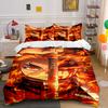 Fiery Warrior and Sword. Bedding Sets Duvet Cover Sets Duvet Covers Pillowcases(1 * Duvet Cover 2 * Pillowcases Without Duvet Insert)