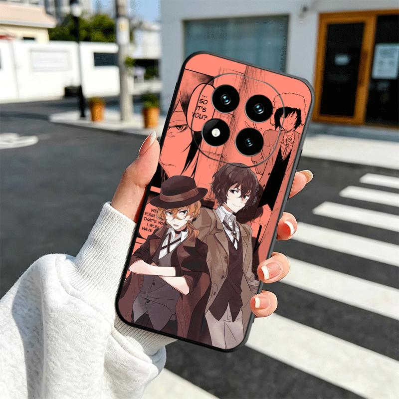 Bungo Stray Dogs Manga Soft Phone Case for Xiaomi Redmi Note 12 13 14 15 Pro Plus 11 12S 11S 11T 10 4G Black Cover Back Shell