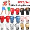 2 Stück/Set Box-Trainingshandschuhe Muay Thai Wettkampfhandschuh Kickboxen Kinder Sandsack-Trainingshandschuhe Schwamm-Boxhandschuh