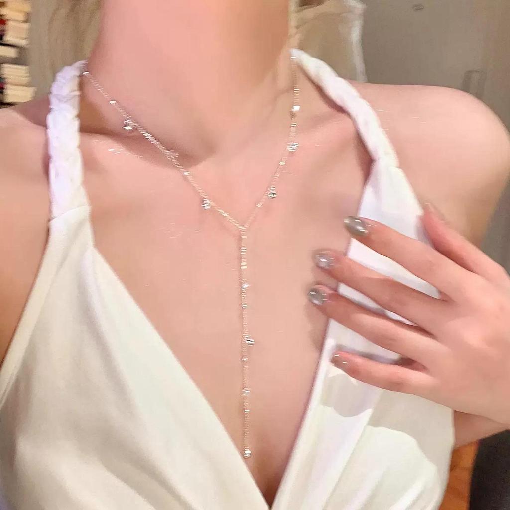 Women's Summer Luxury Titanium Steel Necklace - High-End Design Clavicle Pendant