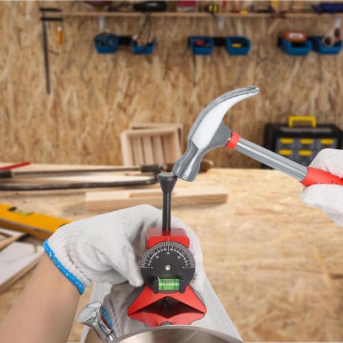 Pipe Marker Center Tool - Pipe Marker Centering Tool, Y-Shaped Pipe Center Fitting Tool | Pipe Marker Center Tool with Bubble Protractor, Pipe Center