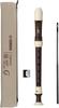 Yamaha Soprano Recorder with Rosewood Fingering Cleaning Recorder Cloth Fingering and ABS Resin Antibacterial Cap Set YRS-321 German-Style Tone, Hook,