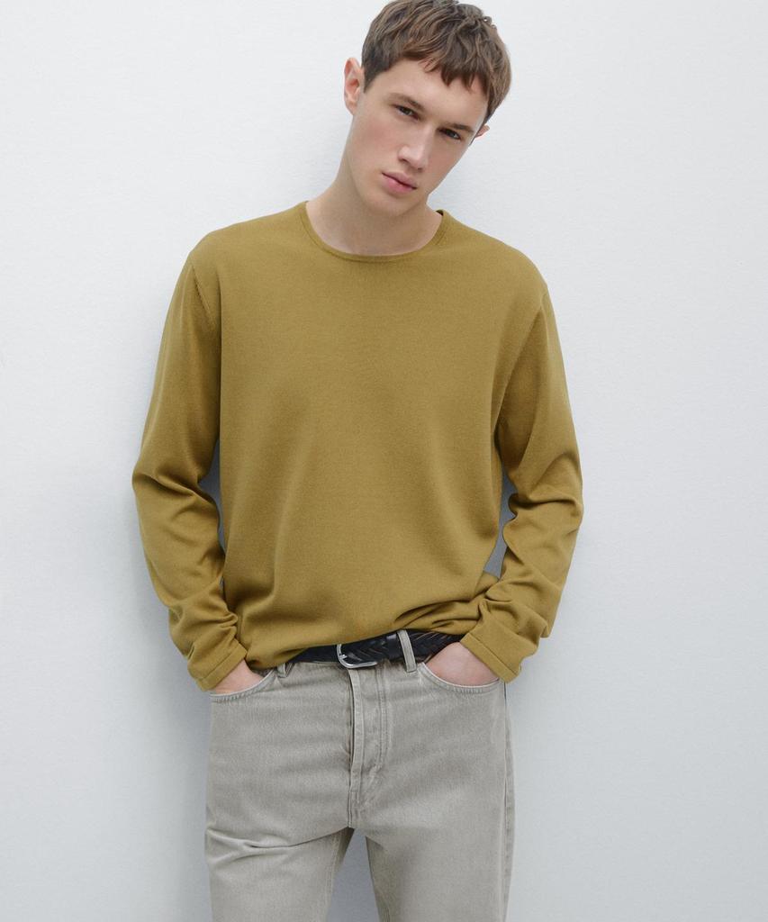 Masimodutti Cotton Round Neck Knit Sweater