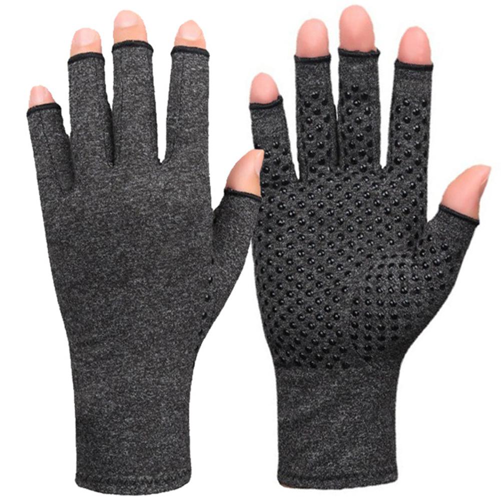 1 Pair Of Half Finger Gloves Non-slip Breathable Comfortable Stretch Nursing Training Gloves