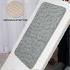 HOMZY Bathroom Bathtub Water Absorption Non-slip Floor Rug Bath Mat Doormat Cobblestone Embossed Washable Carpets