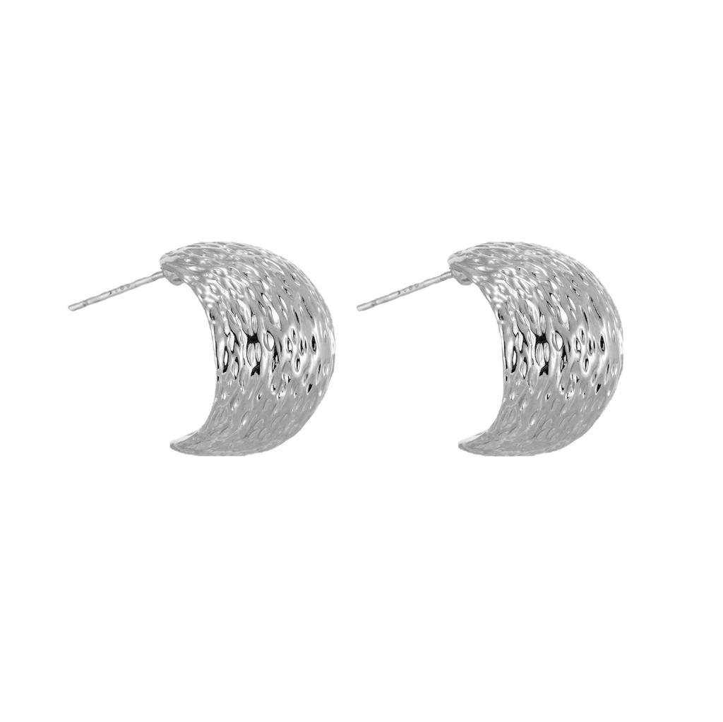 European & American Minimalist High-End S925 Silver Needle Copper Stud Earrings - Hot Selling Niche Ear Jewelry