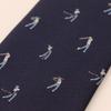 [CUFFSMANIA] Navy Blue Golf Tie - A unique and interesting pattern for golfers and golf enthusiasts.
