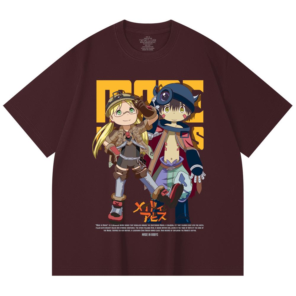 230 Gsm 100% Cotton Made in Abyss V1 Print Unisex Heavy Cotton T Shirt