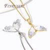 18K Gold Plated Brass With Zircon Fish Tail Pendant Charms For Jewelry Making Supplies DIY Necklace/Bracelets Accessories