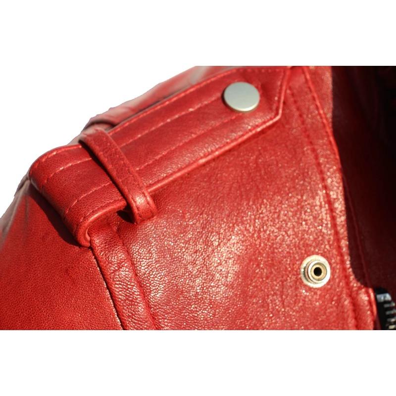 Chinese Size Soft Thick Sheepskin Genuine Leather Jacket Men Motocycle Biker Jackets Men Leather Jacket Riding Coat Winter Clothes Autumn