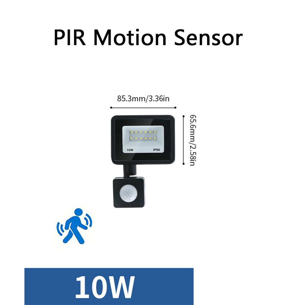 LED Floodlight Motion Sensor AC220V AC110V 10W-300W Waterproof Outdoor Projector Exterior Spotlight Outdoor lamp  Wall Reflector