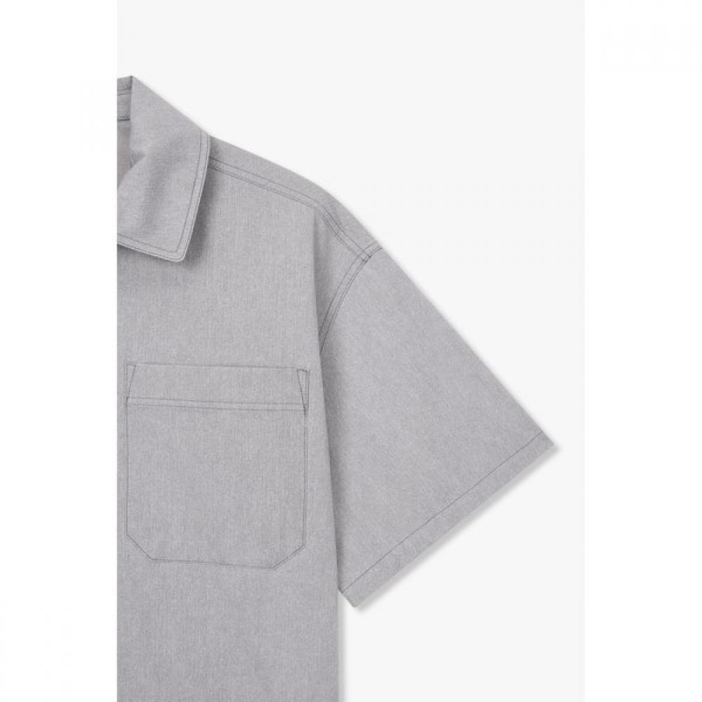 STUDIO TOMBOY Washed Cotton Half Sleeve Shirt  91m6221223 