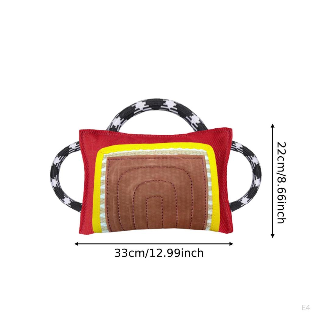 Dog Bite Pillow Portable Training Equipment Coarse Hemps Outdoor Pet Supplies Black