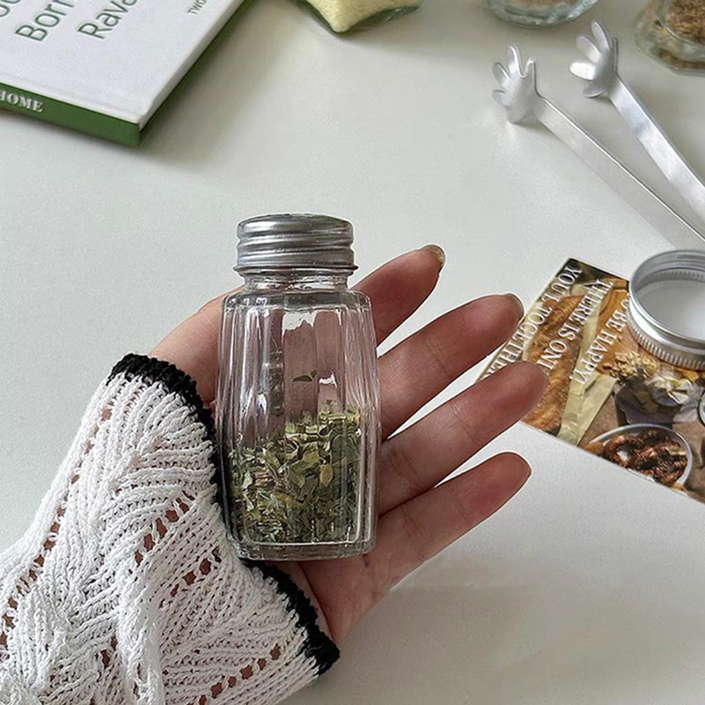 10 spice small glass salt and pepper shakers shakers,