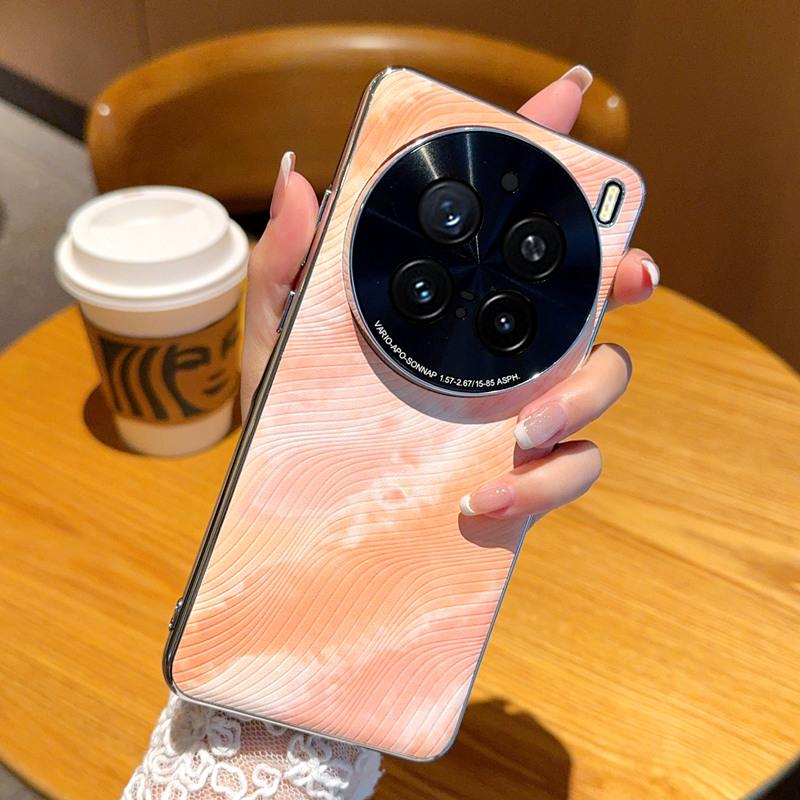 For VIVO X200 X200 Pro X200 ProMini Plating Watercolor Brilliant Texture Drop Resistant Fingerprint Phone Case