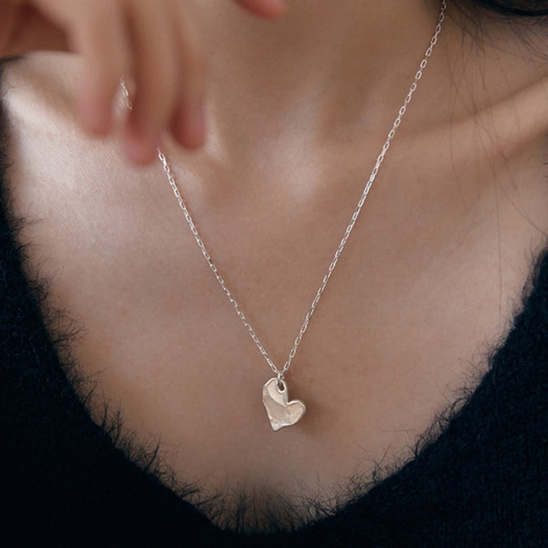 goyu HEART FOR ME NECKLACE (SILVER)
