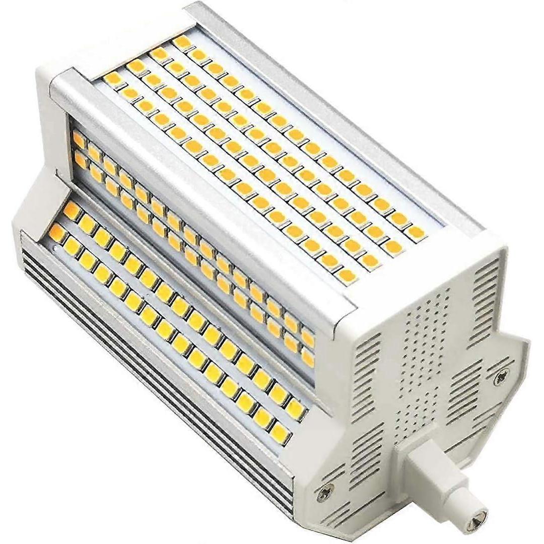 R7S LED-Birne 50W warmweiß dimmbar 3000K beidseitig J118 J-Typ 118MM LED-Strahler 5000LM 500W Äquivalent Halogen Straßenlaterne 200 Grad