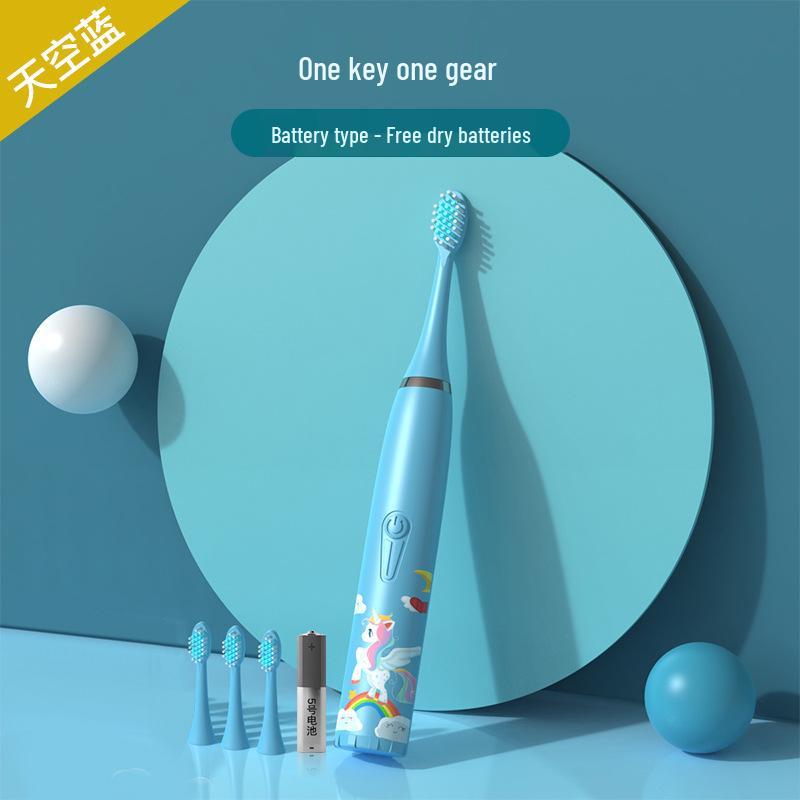 

Перезаряжаемая звуковая зубная щетка с мягкой щетиной для детей 2022 года 6 Brush Heads