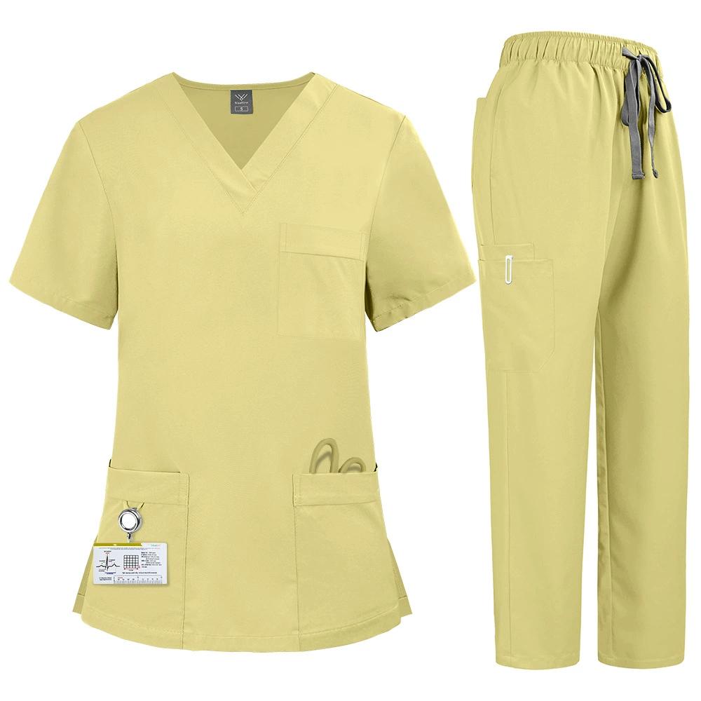 Soft Polyester Hospital Doctor Scrubs Nurses Accessories Nursing Articles Dental Scrub Pet Store Veterinary Uniform