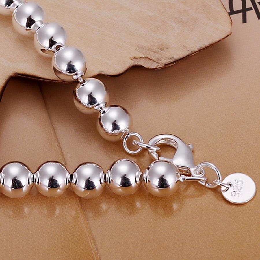 High Quality Fashion Copper Bracelet Jewelry Charm 8MM Chain Bead Bracelets Gifts for Women Wedding 20cm