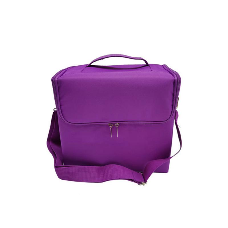 

Многофункциональная сумка-органайзер для хранения косметики – водонепроницаемый набор инструментов для дизайна ногтей и красоты большой емкости фиолетовый