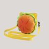 Hamburg Messenger Bag Fun Same Cheese Three-dimensional Hamburger Messenger Bag Girl Cute Versatile Funny Shoulder Bag