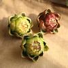 Creative DIY Large Artificial Artichoke Kitchen Decoration Handmade Fake Vegetables and Fruits Faux Artichokes Home