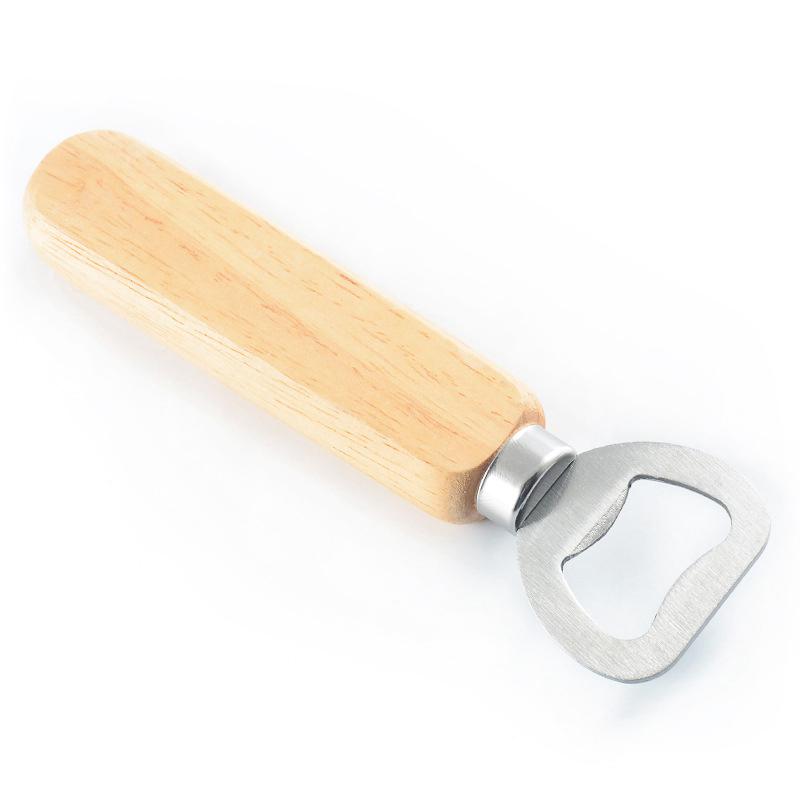 Wine Opener 10Pcs/Set Bartender  Bottle Opener Rubber Wood Handheld Wine Beer Soda Glass Cap Bottle Opener for Home Kitchen Bar
