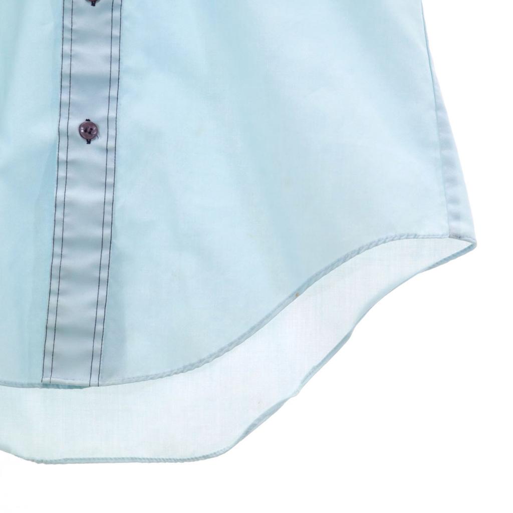K MART 70s vintage Short sleeve Western shirt light blue Men's Used