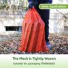 10Pcs Extra Large Reusable Mesh Produce Storage Bags Suitable For Onions Potatoes Vegetables And Firewood