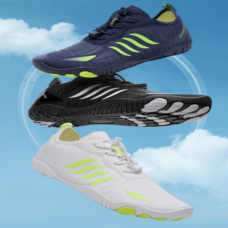 Pánské dámské prodyšné plážové boty na plavání Rychleschnoucí aqua ponožky Boty do bazénu Surfing Potápění Rybaření Brodění Tenisky