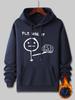 Joke‑themed Hip Hop Sport Fleece Hoodie For Boys Girls, Beige Sweatshirt With Cartoon Stick‑Man Print For Casual Street Looks